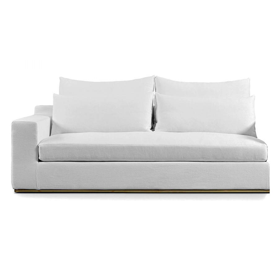Harbour Ocean 2 Seat 1 Arm Sofa Left - Harbour Belgian Linen White