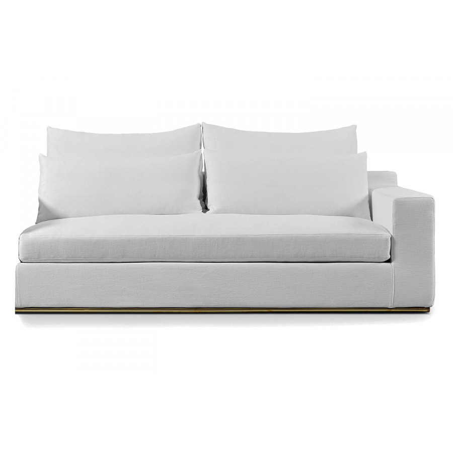 Harbour Ocean 2 Seat 1 Arm Sofa Right - Harbour Belgian Linen White