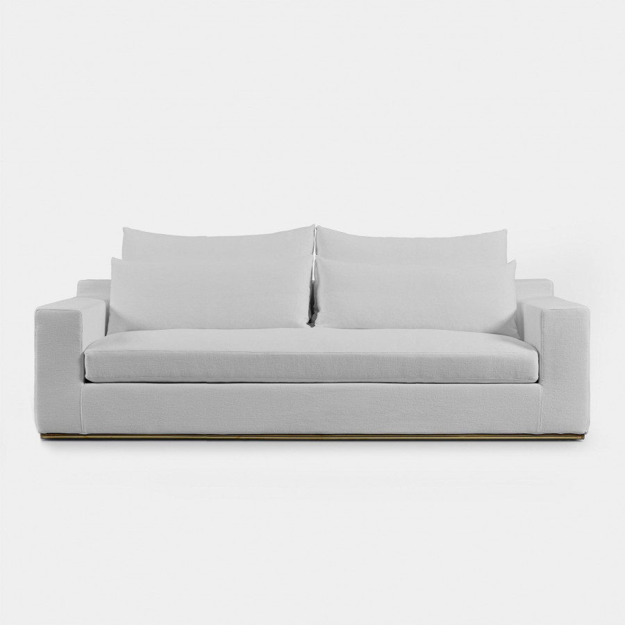 Harbour Ocean 2.5 Seat Sofa - Harbour Belgian Linen Mushroom