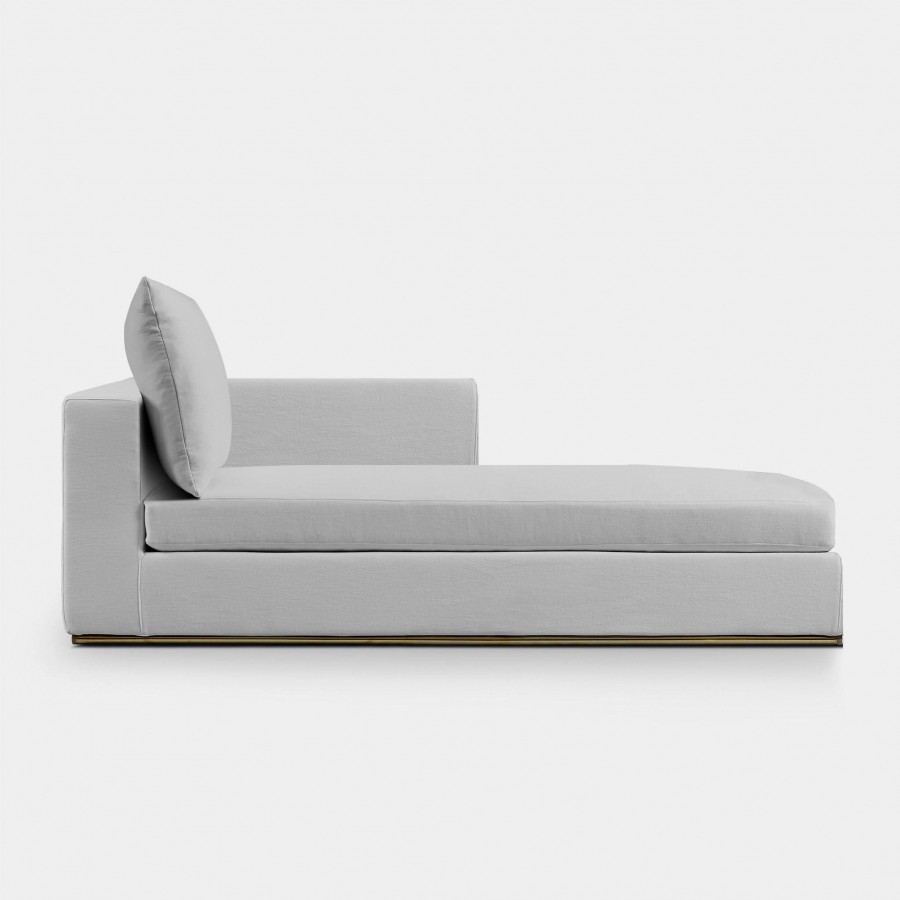 Harbour Ocean Chaise Right - Harbour Belgian Linen Black