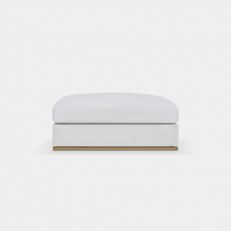 Harbour Ocean Ottoman - Boucle Stone