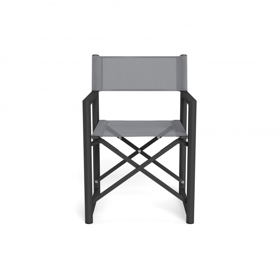 Harbour Pacific Aluminum Dining Chair - Aluminum Asteroid / Batyline Silver