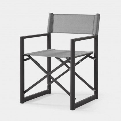 Harbour Pacific Aluminum Dining Chair - Aluminum White / Batyline White