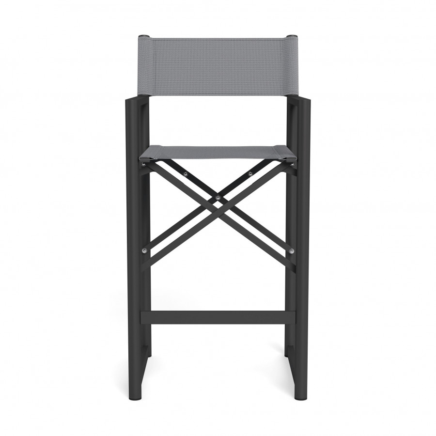 Harbour Pacific Aluminum Bar Stool - Aluminum Asteroid / Batyline Silver
