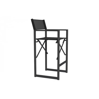 Harbour Pacific Aluminum Bar Stool - Aluminum Taupe / Batyline White
