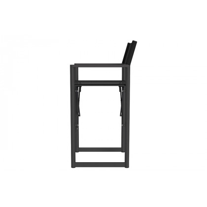 Harbour Pacific Aluminum Bar Stool - Aluminum Taupe / Batyline White