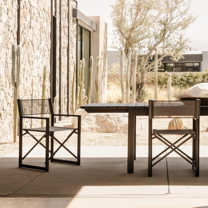 Harbour Pacific Aluminum Extension Dining Table - Aluminum White