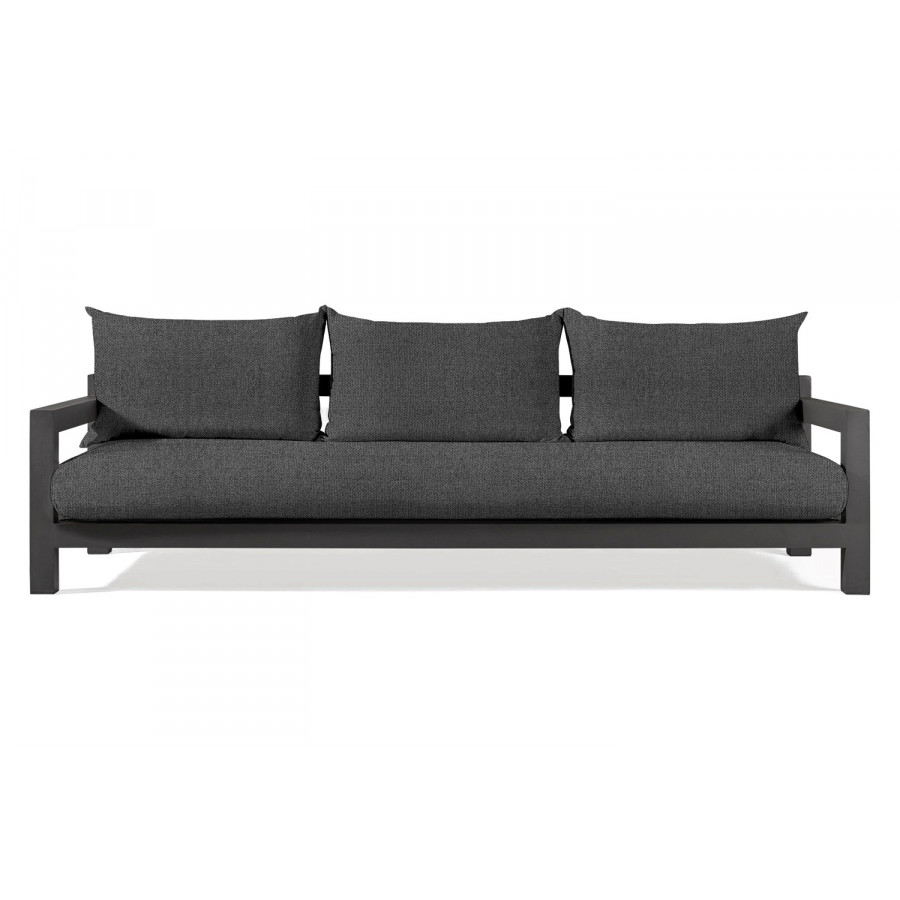 Harbour Pacific Aluminum 3 Seat Sofa - Aluminum Asteroid, Siesta Slate