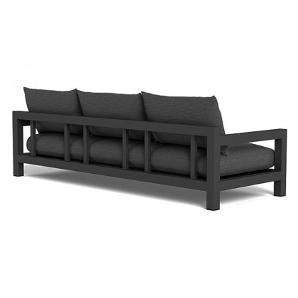Harbour Pacific Aluminum 3 Seat Sofa - Aluminum Asteroid, Siesta Slate