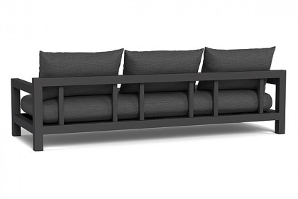 Harbour™ Pacific Aluminum 3 Seat Sofa - Aluminum Taupe / Riviera Sand
