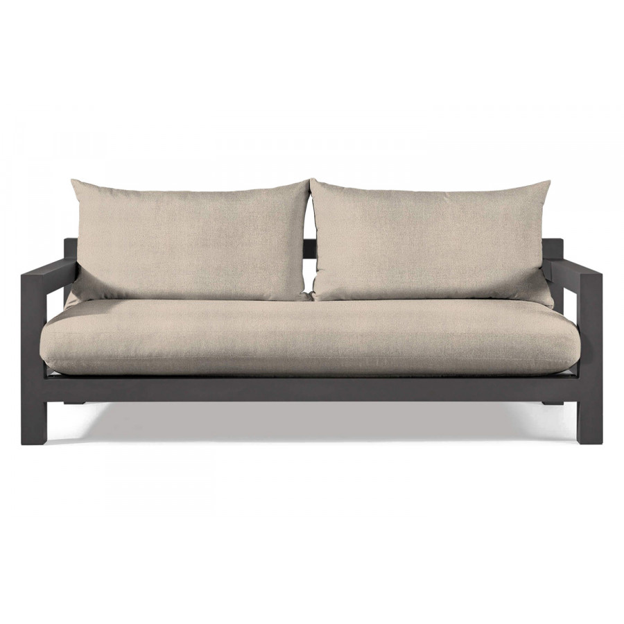 Harbour Pacific Aluminum 2 Seat Sofa - Aluminum Asteroid, Riviera Sand
