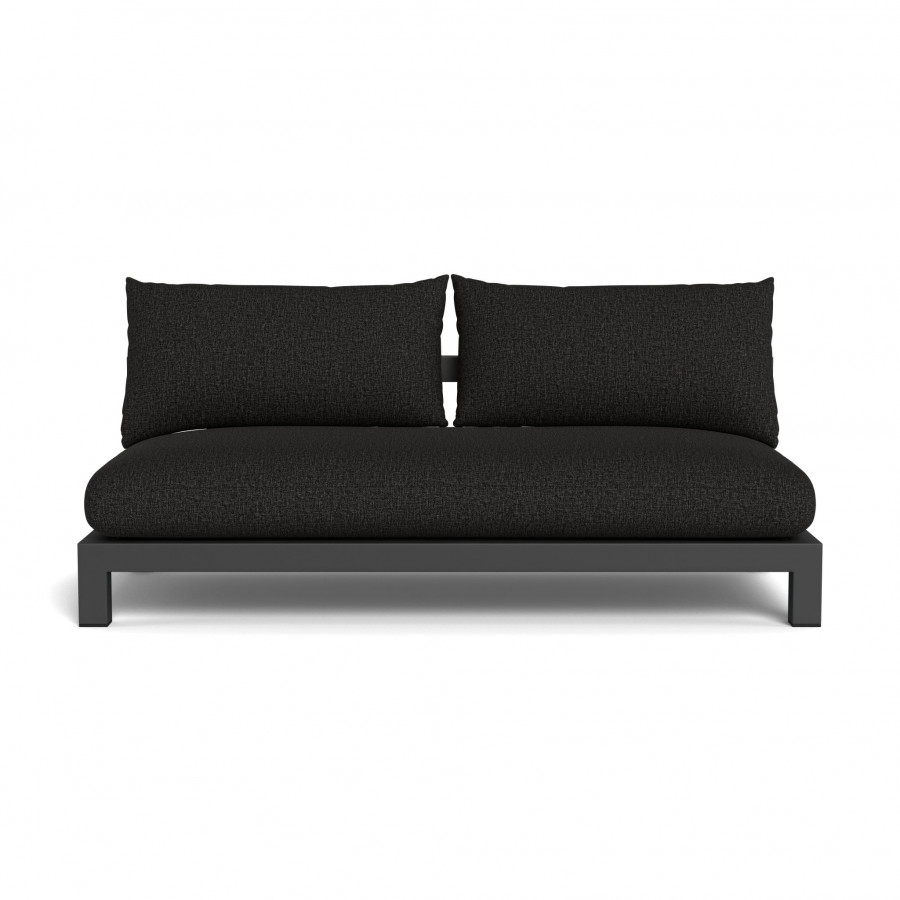 Harbour Pacific Aluminum 2 Seat Armless Sofa
