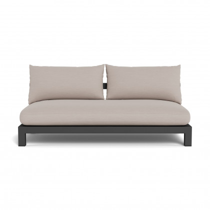 Harbour Pacific Aluminum 2 Seat Armless Sofa