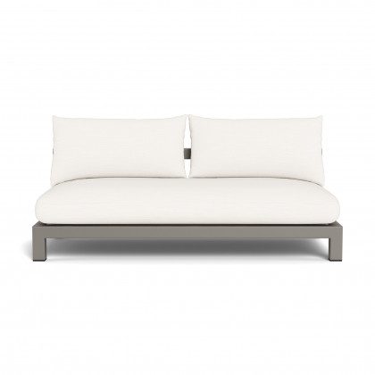 Harbour Pacific Aluminum 2 Seat Armless Sofa