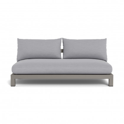 Harbour Pacific Aluminum 2 Seat Armless Sofa
