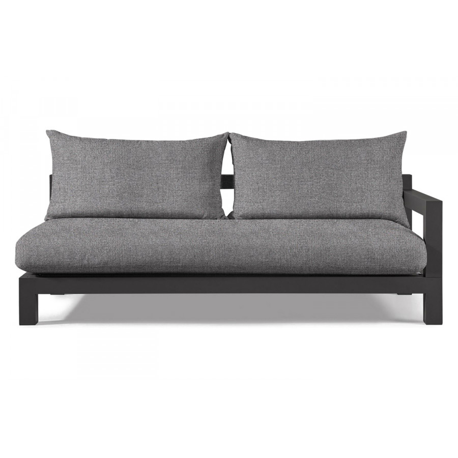 Harbour Pacific Aluminum 2 Seat 1 Arm - Aluminum Asteroid, Cast Slate