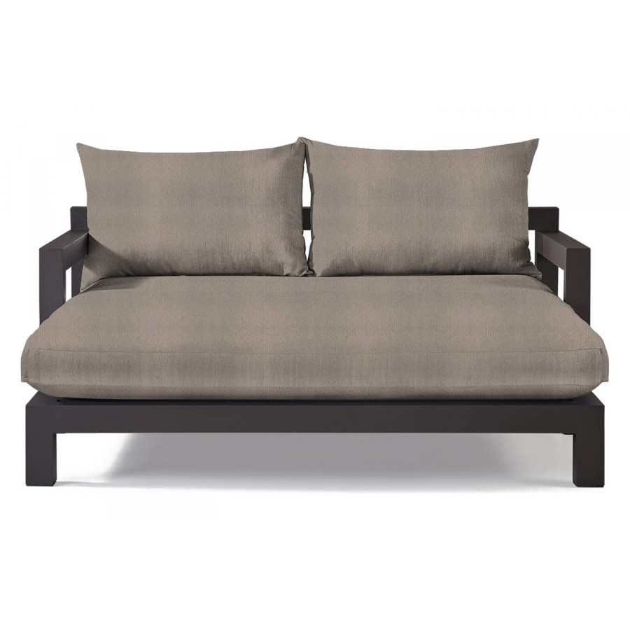 Harbour Pacific Aluminum Daybed - Aluminum Asteroid, Riviera Stone