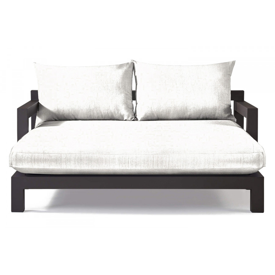 Harbour Pacific Aluminum Daybed - Aluminum Asteroid, Siesta Ivory