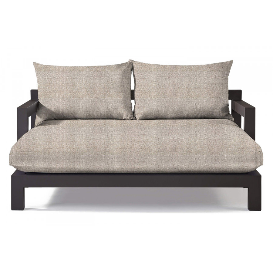 Harbour Pacific Aluminum Daybed - Aluminum Asteroid, Siesta Taupe