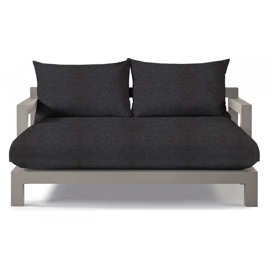 Harbour Pacific Aluminum Daybed - Aluminum Taupe, Copacabana Midnight