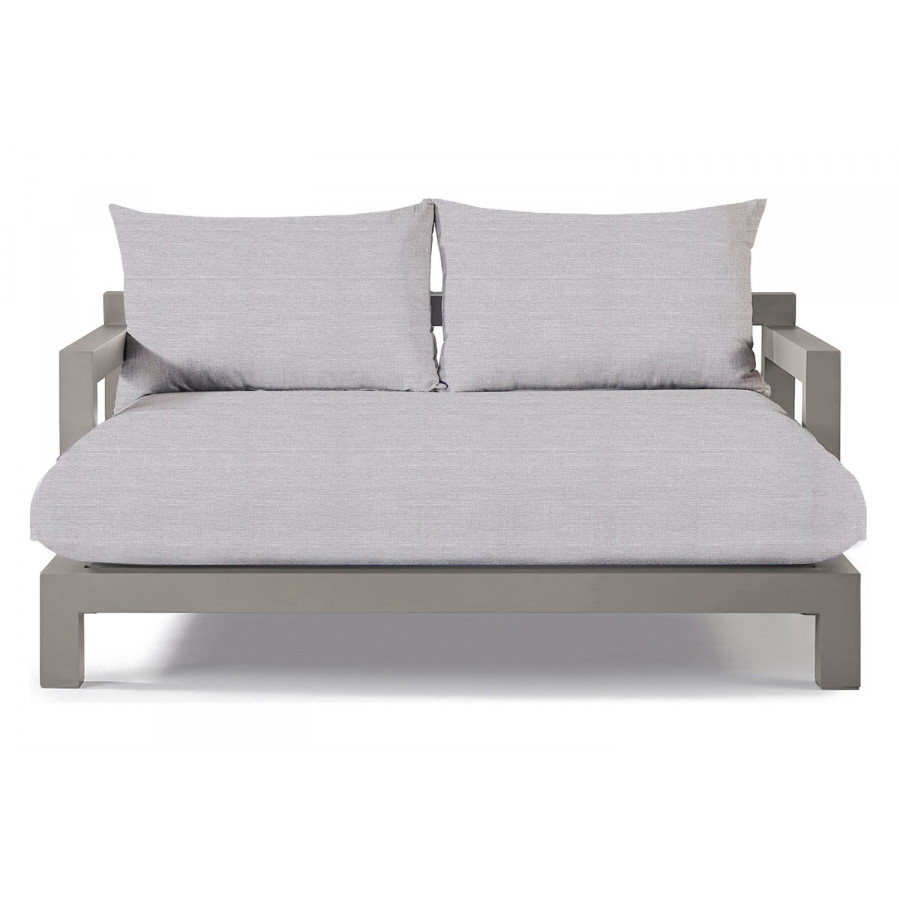 Harbour Pacific Aluminum Daybed - Aluminum Taupe, Panama Cloud