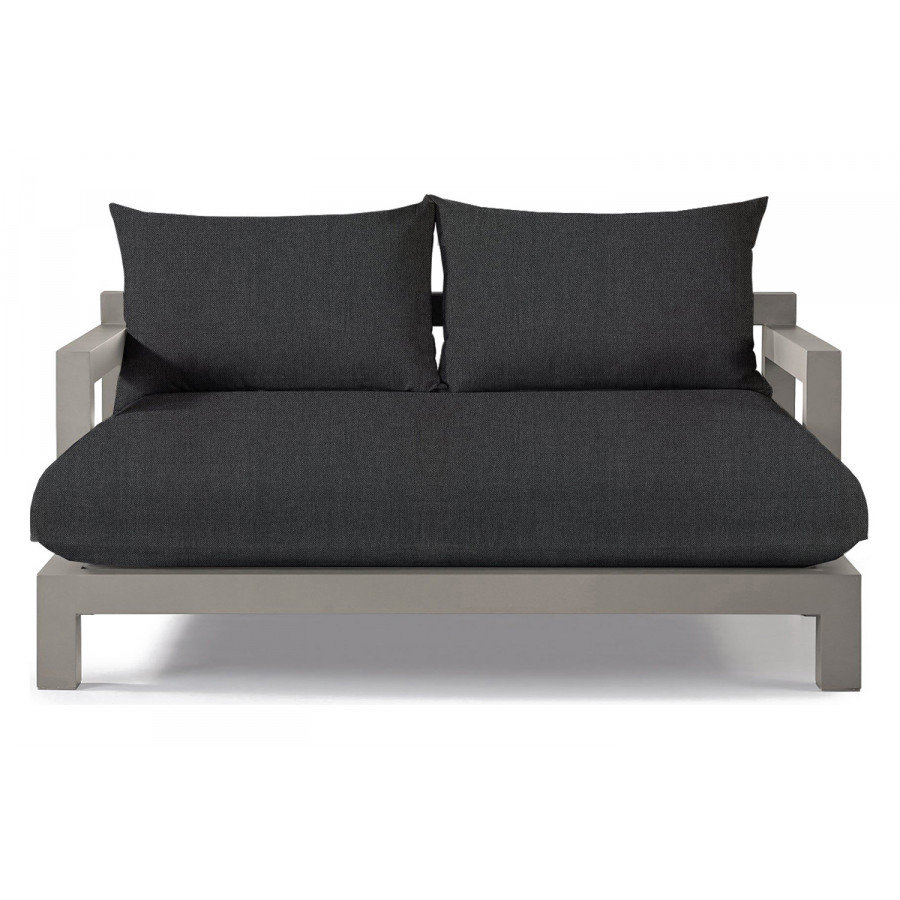 Harbour Pacific Aluminum Daybed - Aluminum Taupe, Panama Grafito