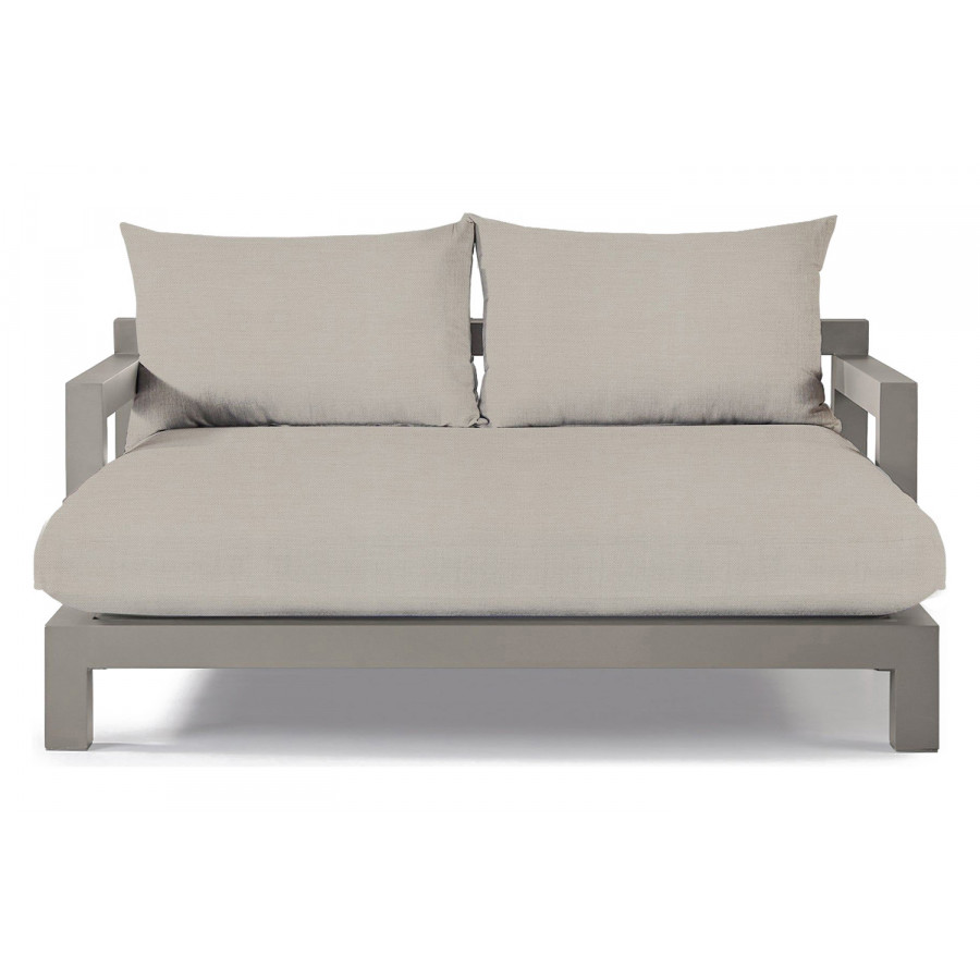 Harbour Pacific Aluminum Daybed - Aluminum Taupe, Panama Marble