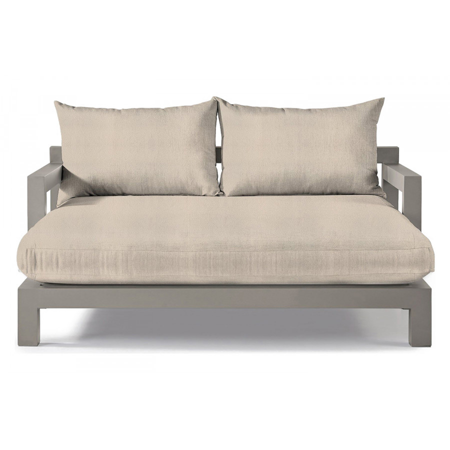 Harbour Pacific Aluminum Daybed - Aluminum Taupe, Riviera Sand