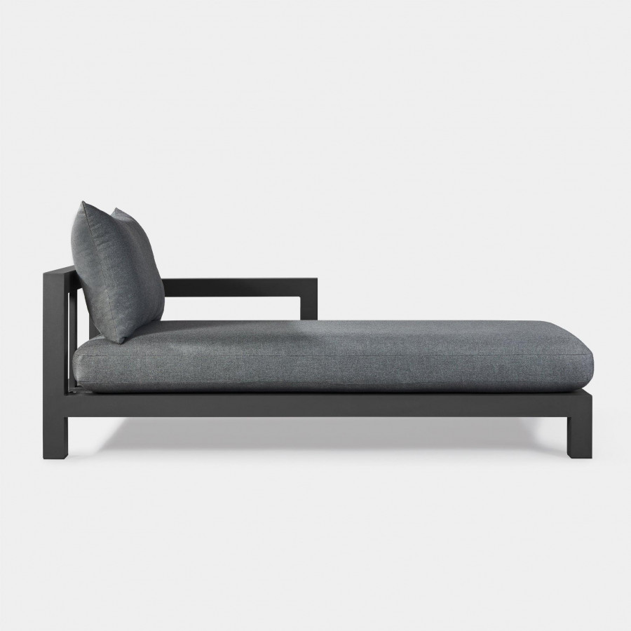 Harbour Pacific Aluminum Chaise - Aluminum Asteroid, Panama Blanco, Batyline Silver