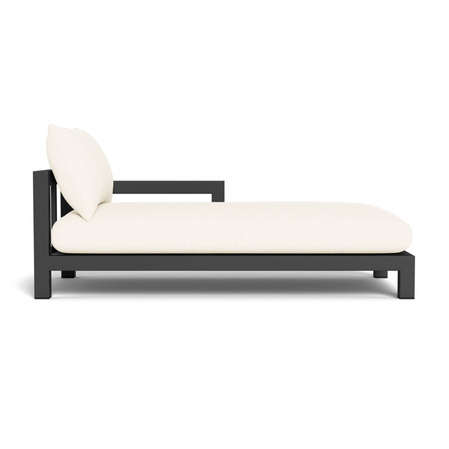 Harbour Pacific Aluminum Chaise - Aluminum Asteroid, Riviera Ivory, Batyline Silver