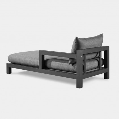 Harbour Pacific Aluminum Chaise - Aluminum Asteroid, Riviera Stone, Batyline Silver