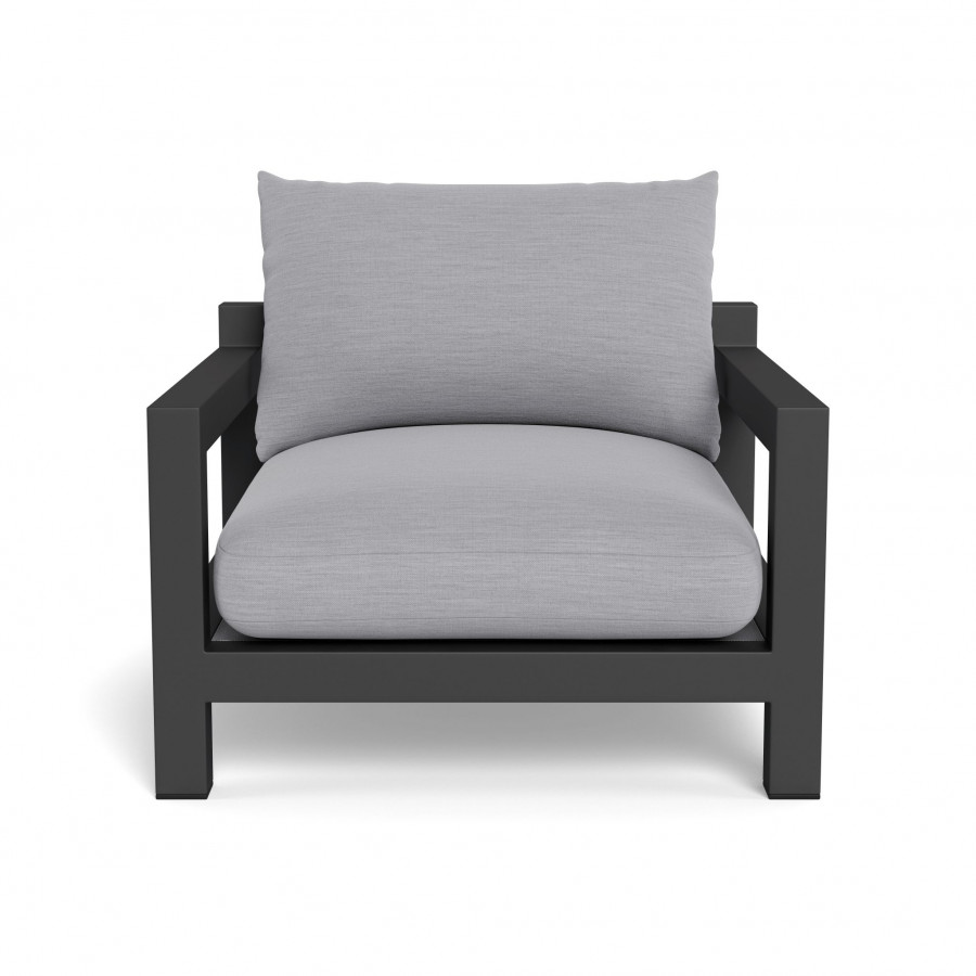 Harbour Pacific Aluminum Lounge Chair - Aluminum Asteroid / Panama Cloud / Batyline Silver
