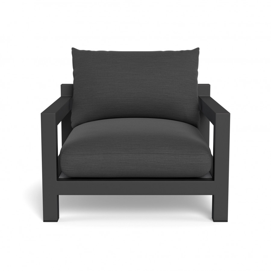 Harbour Pacific Aluminum Lounge Chair - Aluminum Asteroid / Panama Grafito / Batyline Silver