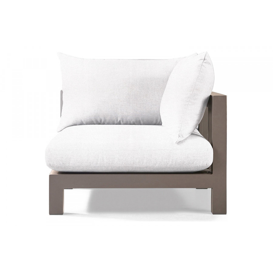 Harbour Pacific Aluminum Corner - Aluminum Taupe, Panama Blanco