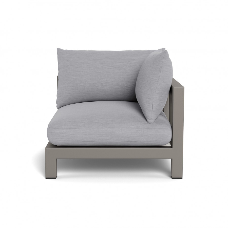 Harbour Pacific Aluminum Corner - Aluminum Taupe / Panama Cloud / Batyline White