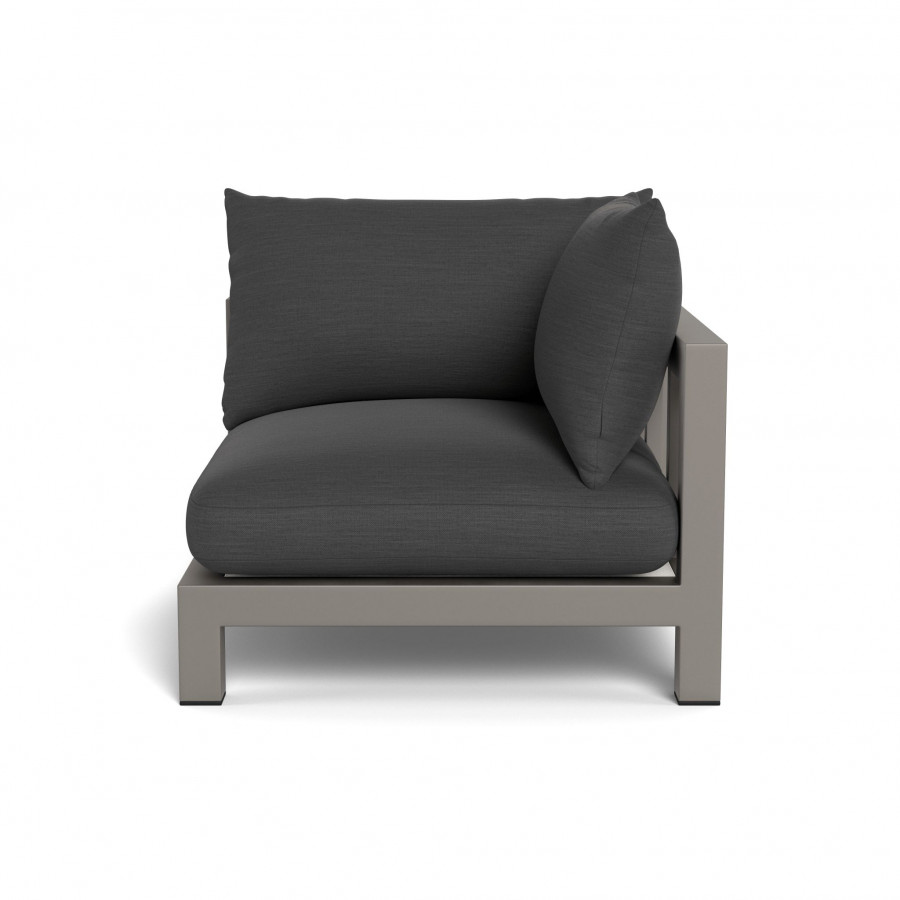 Harbour Pacific Aluminum Corner - Aluminum Taupe / Panama Grafito / Batyline White