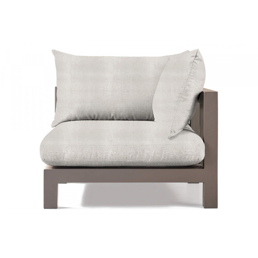 Harbour Pacific Aluminum Corner - Aluminum Taupe, Riviera Ivory
