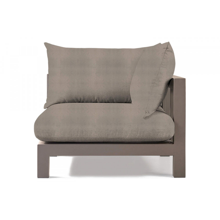 Harbour Pacific Aluminum Corner - Aluminum Taupe, Riviera Stone