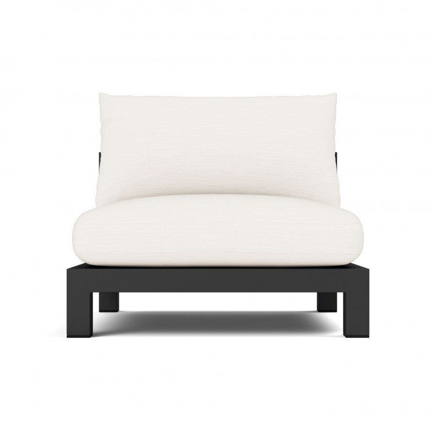 Harbour Pacific Aluminum Armless Single - Aluminum Asteroid / Panama Blanco / Batyline Silver