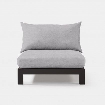 Harbour Pacific Aluminum Armless Single - Aluminum Asteroid / Panama Cloud / Batyline Silver