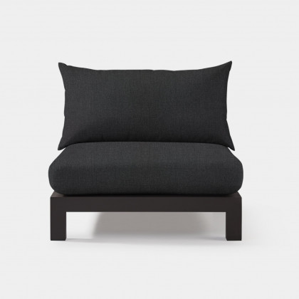 Harbour Pacific Aluminum Armless Single - Aluminum Asteroid / Panama Grafito / Batyline Silver