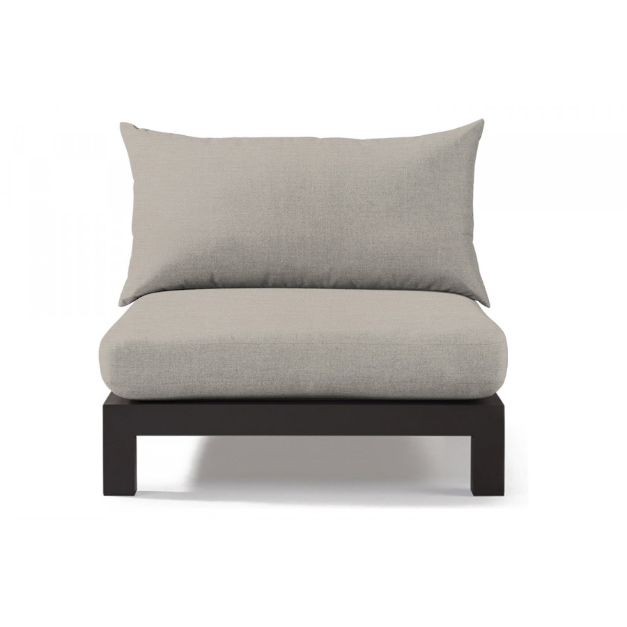 Harbour Pacific Aluminum Armless Single - Aluminum Asteroid, Panama Marble