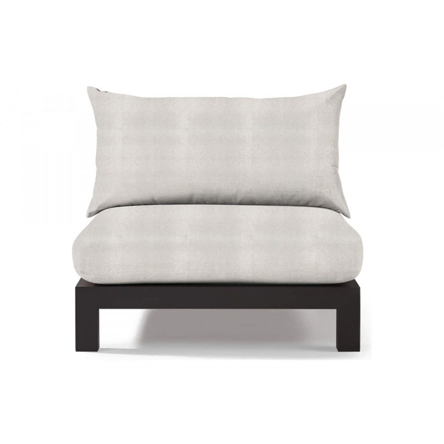 Harbour Pacific Aluminum Armless Single - Aluminum Asteroid, Riviera Ivory