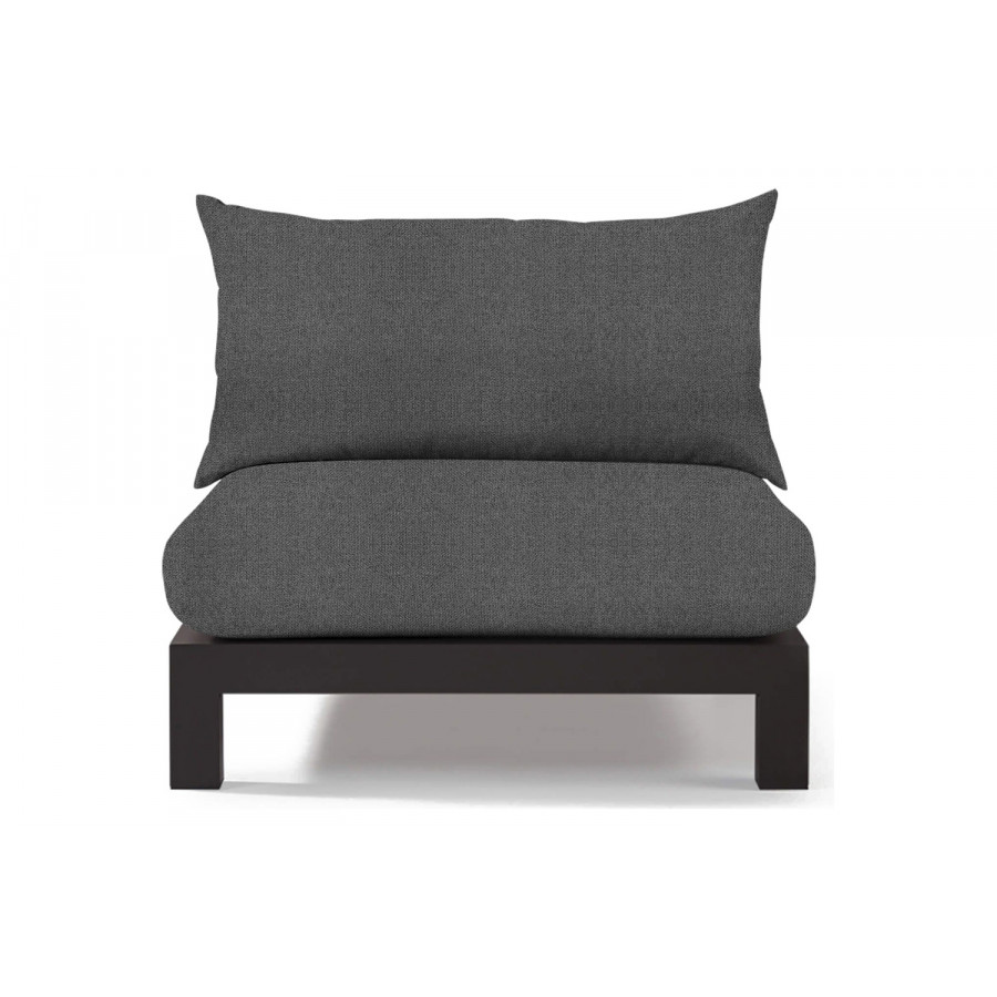 Harbour Pacific Aluminum Armless Single - Aluminum Asteroid, Siesta Slate