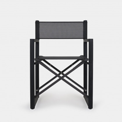 Harbour Pacific Teak Dining Chair - Teak Charcoal / Batyline Black