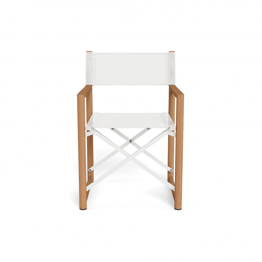Harbour Pacific Teak Dining Chair - Teak Natural / Batyline White