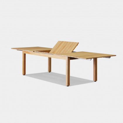 Harbour Pacific Extension Dining Table - Aluminum Asteroid, Teak Charcoal