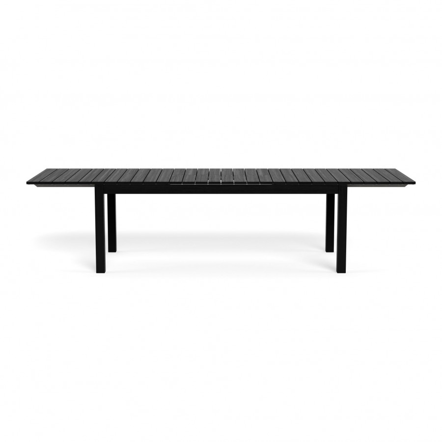 Harbour Pacific Teak Extension Dining Table - Teak Charcoal / Teak Charcoal