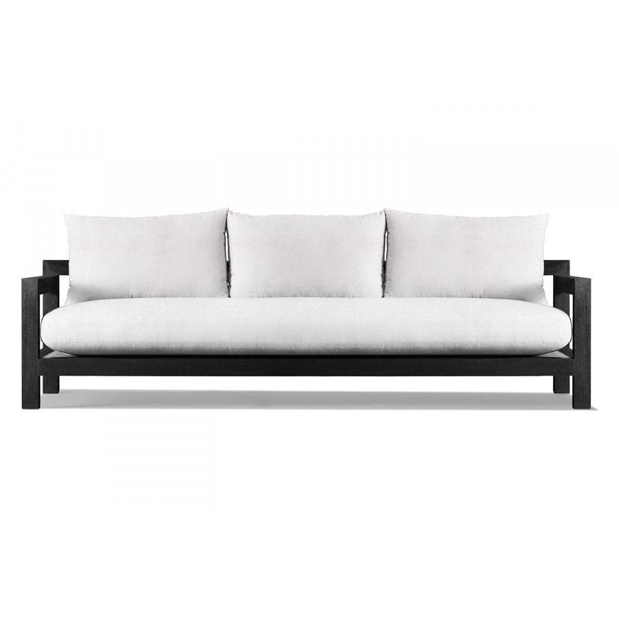 Harbour Pacific 3 Seat Sofa - Teak Charcoal, Panama Blanco