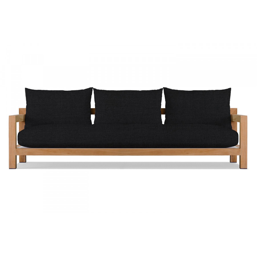Harbour Pacific 3 Seat Sofa - Teak Natural, Panama Grafito